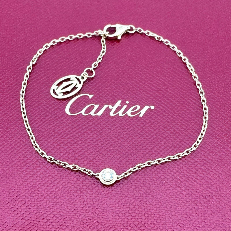 Cartier D'Amour 18k Yellow Gold Diamond Bracelet COA Receipt