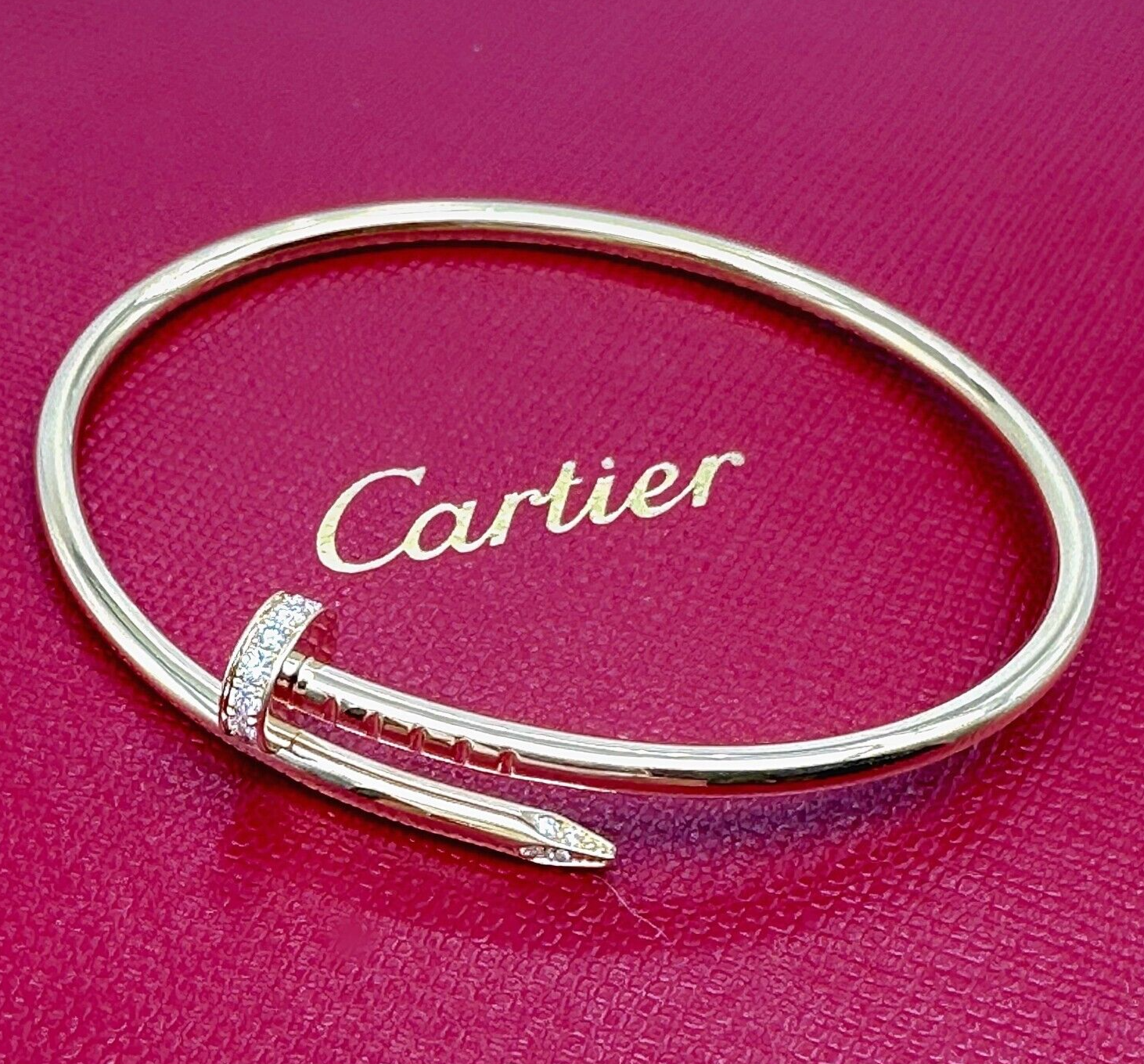 Cartier Juste Un Clou Diamonds 18kt Yellow Gold Bangle Bracelet
