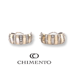 CHIMENTO Round Diamonds Hoop earrings in 14kt White Gold