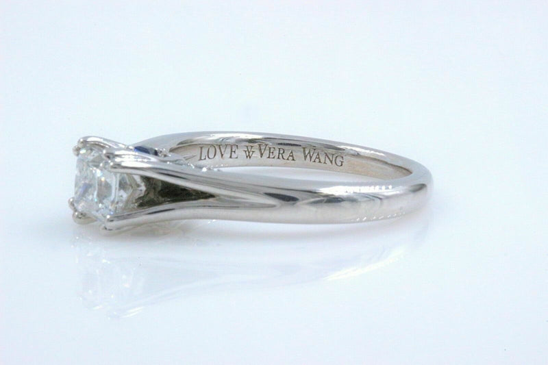 VERA WANG Engagement Ring Love Collection 0.85 tcw 18k White Gold $7,999 Retail