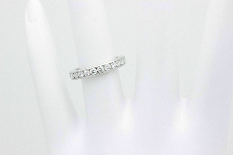 Tiffany & Co Platinum and Diamond Wedding Band Ring 2.5mm