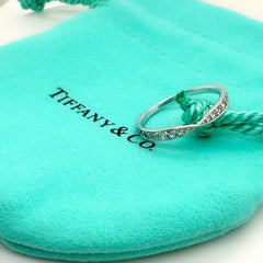 Tiffany & Co. HARMONY Diamond PLATINUM Band Ring