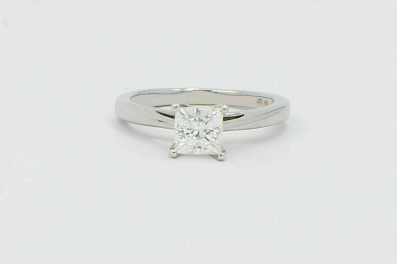 Celebration Diamond Engagement Ring Princess 0.97ct 18k White Gold $10000 Retail