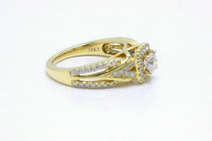 Vera Wang Love Diamond Engagement Ring 1.00 tcw 14k Yellow Gold