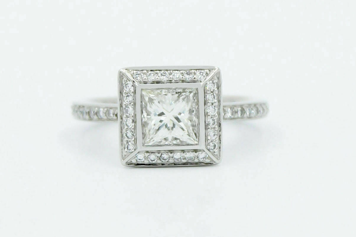 $15K Ritani Endless Love Princess Diamond Engagement Ring ct