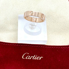 CARTIER Love Ring in Pink Gold Size 68 5.5 MM