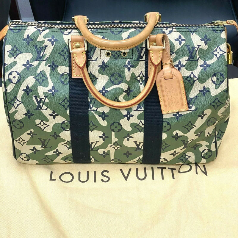 Limited Edition Louis Vuitton X Takashi Murakami Monogramouflage Speedy 35  –