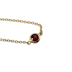 Tiffany & Co. Elsa Peretti Color by the Yard Ruby Bracelet 18K Yellow Gold