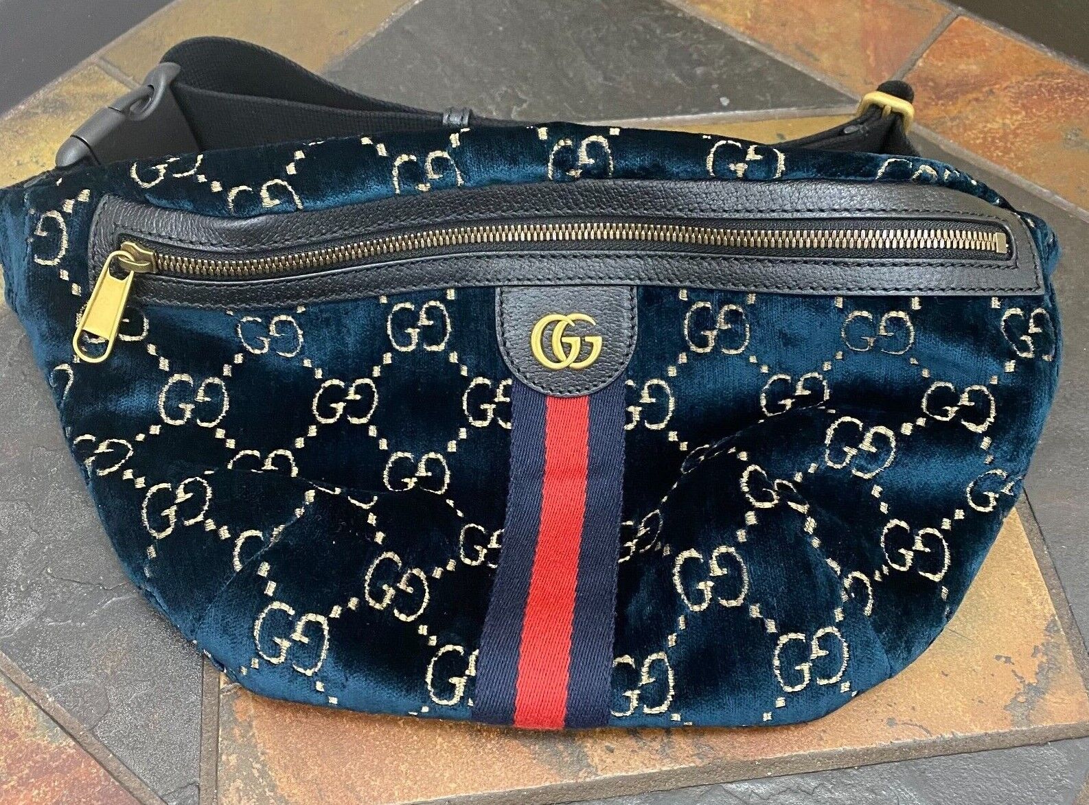 Gucci Ace With Cherries | RvceShops Revival | Brown Gucci GG Canvas Belt Bag