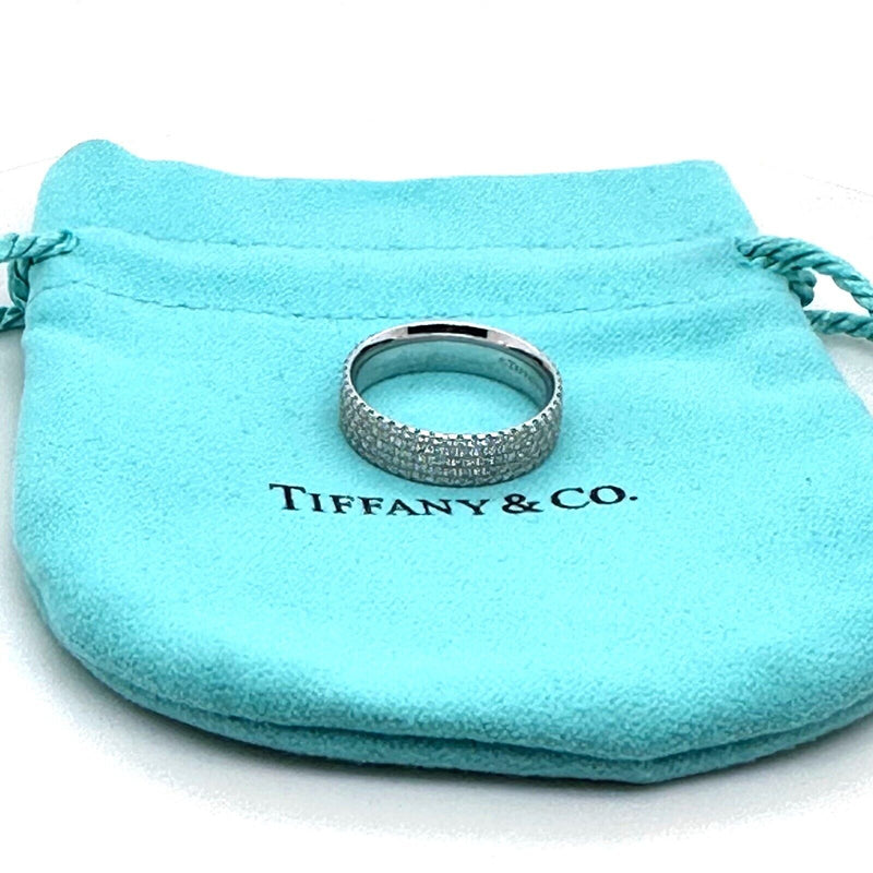 Tiffany & Co Metro 5 Row Diamond 0.90 tcw Band in 18kt White Gold