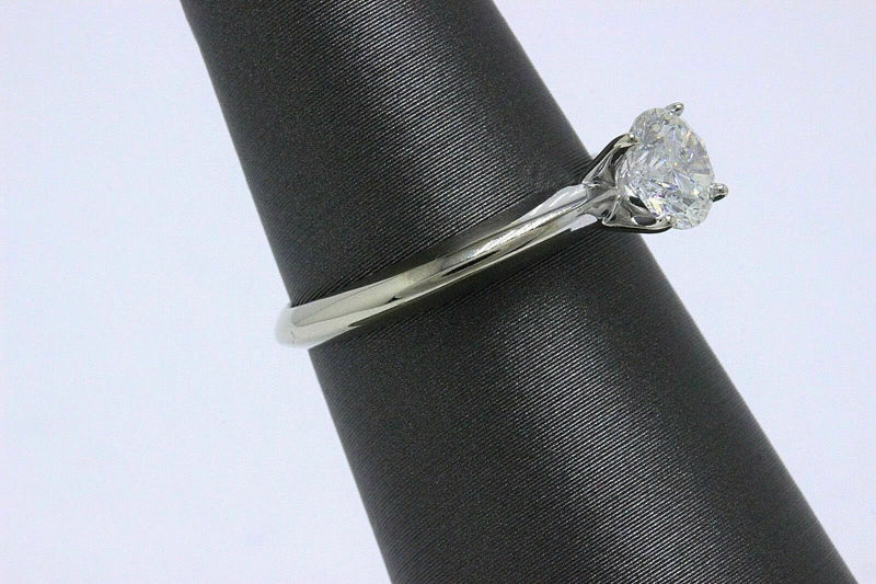 Leo Round Diamond Engagement Ring 0.67cts I SI1 14K White Gold $5,300 Retail