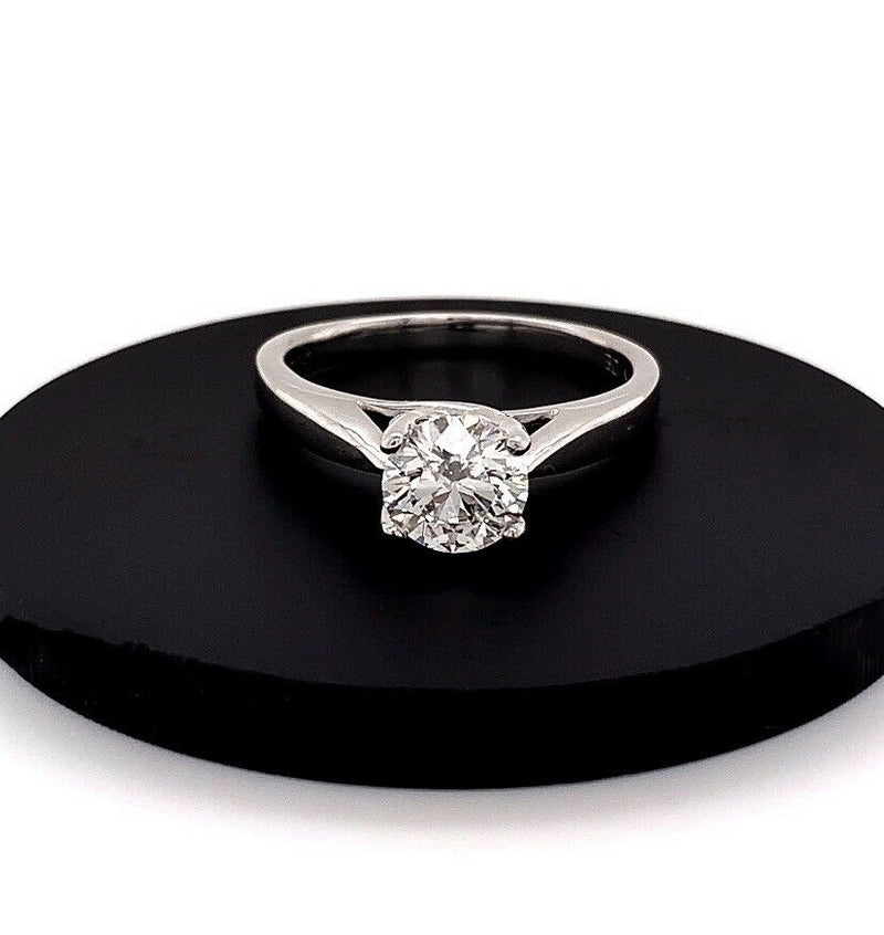 Round Brilliant Cut Diamond 1.54 Carat J I1 GIA Solitaire Engagement Ring