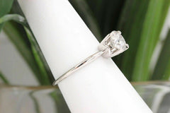 Diamond Engagement Ring Round 1.07 cts 14k White Gold Retail $6,000