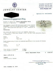 The LEO Round Diamond with Channel Set Princess Diamond Band 2.00 tcw in 14kt WG