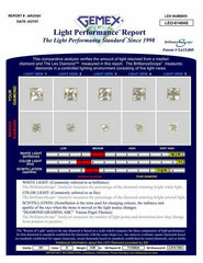 Leo Diamond Engagement Ring Princess Cut 1.32 ct GSI1 14k White Gold $12K Retail
