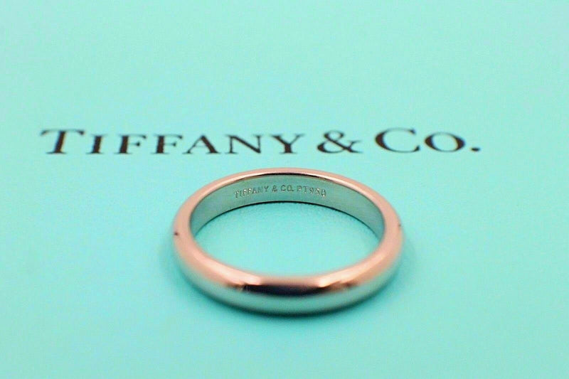 Tiffany & Co Lucida Platinum Wedding Band Ring 3mm wide