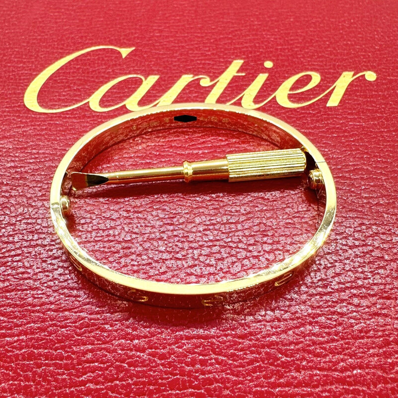 CARTIER LOVE Bracelet 18kt Yellow Gold Box COA