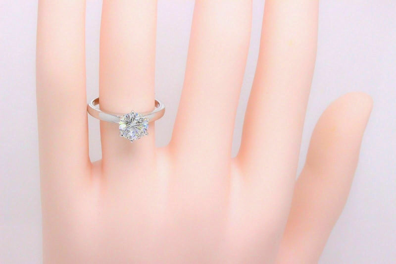 Leo Round Diamond Engagement Ring 1.64 CTS I SI1 14K White Gold $22,000 Retail