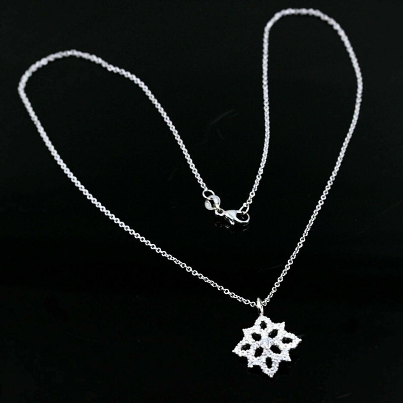 Hearts on Fire Dream Cut Diamond Mythical Necklace 0.59 tcw 16' 18k White Gold