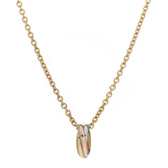 Cartier Trinity Necklacee in 18kt Yellow White Rose Gold