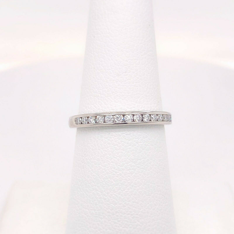 Tiffany & Co Channel Set Round Diamond Wedding Band 2.5 MM 0.24 tcw Platinum