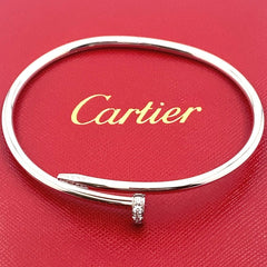 Cartier Juste Un Clou Diamond White Gold Bracelet Size 20 US 113/4