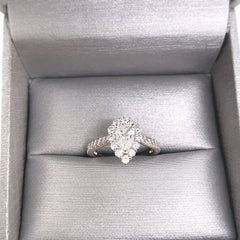 LOVE'S DESTINY by Zale's 1 ctw Pear Shape Diamond 14kt Frame Engagement Ring