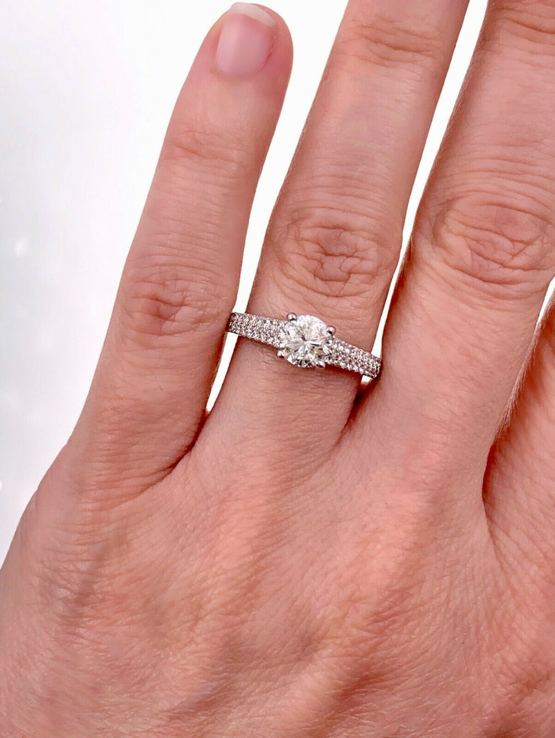 Round Brilliant Diamond Engagement Ring 1.40 TCW 18K