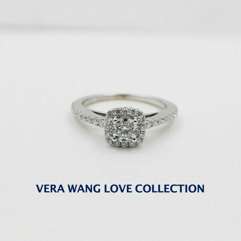Vera Wang Love Diamond Engagement Ring 3/4 tcw in 14k White Gold