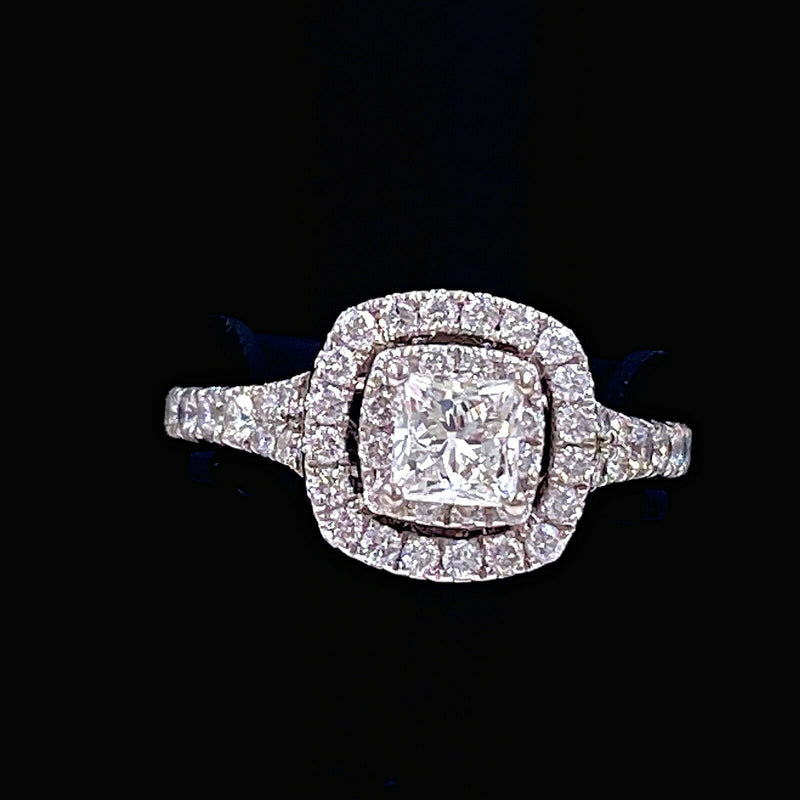 Neil Lane Engagement Ring with LEO Diamond 1.00tcw in 14K White Gold