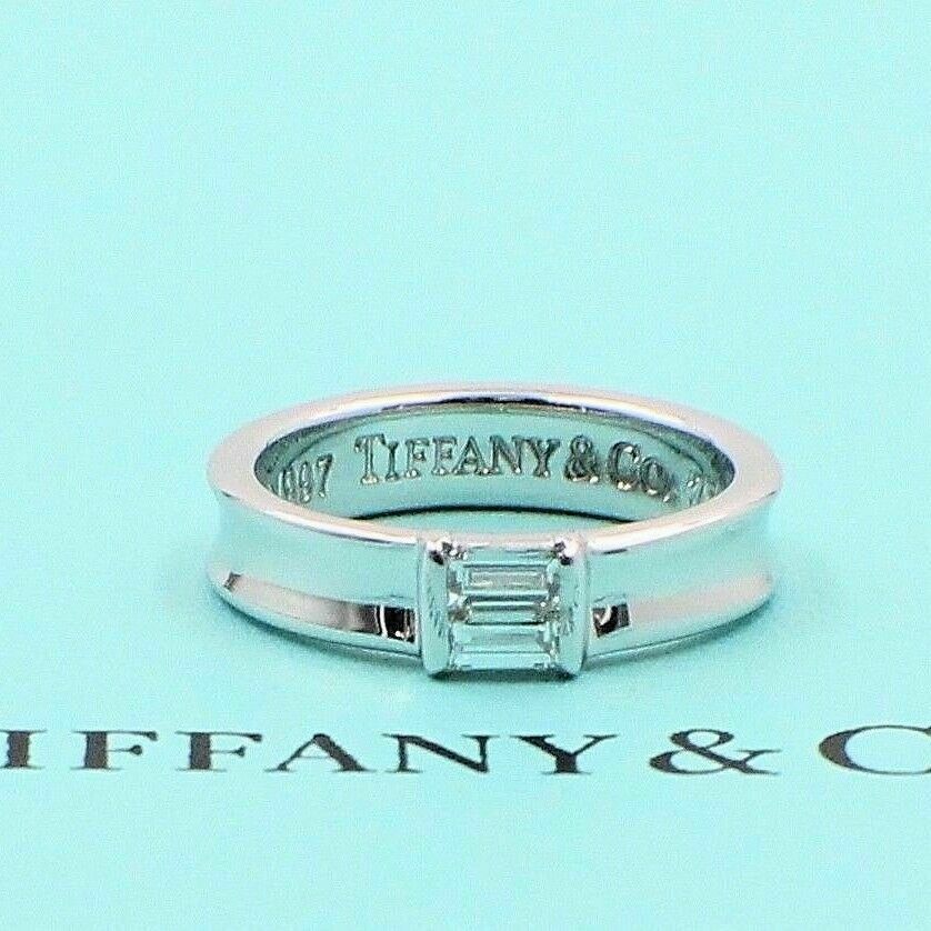 Tiffany and co baguette ring Clearance