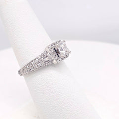 Neil Lane Princess Diamond 1.50 tcw Engagement Ring in 14kt White Gold