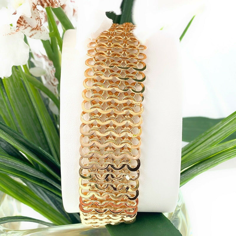 18kt Rose Gold ChainMail Bracelet