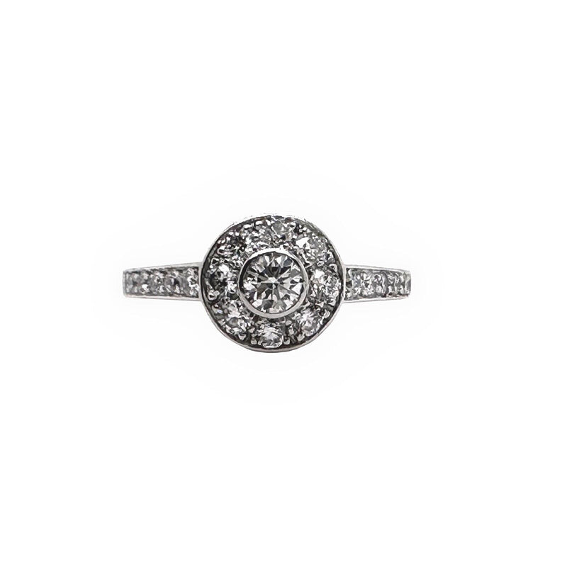 Tiffany & Co Circlet Diamond Engagement Ring in Platinum