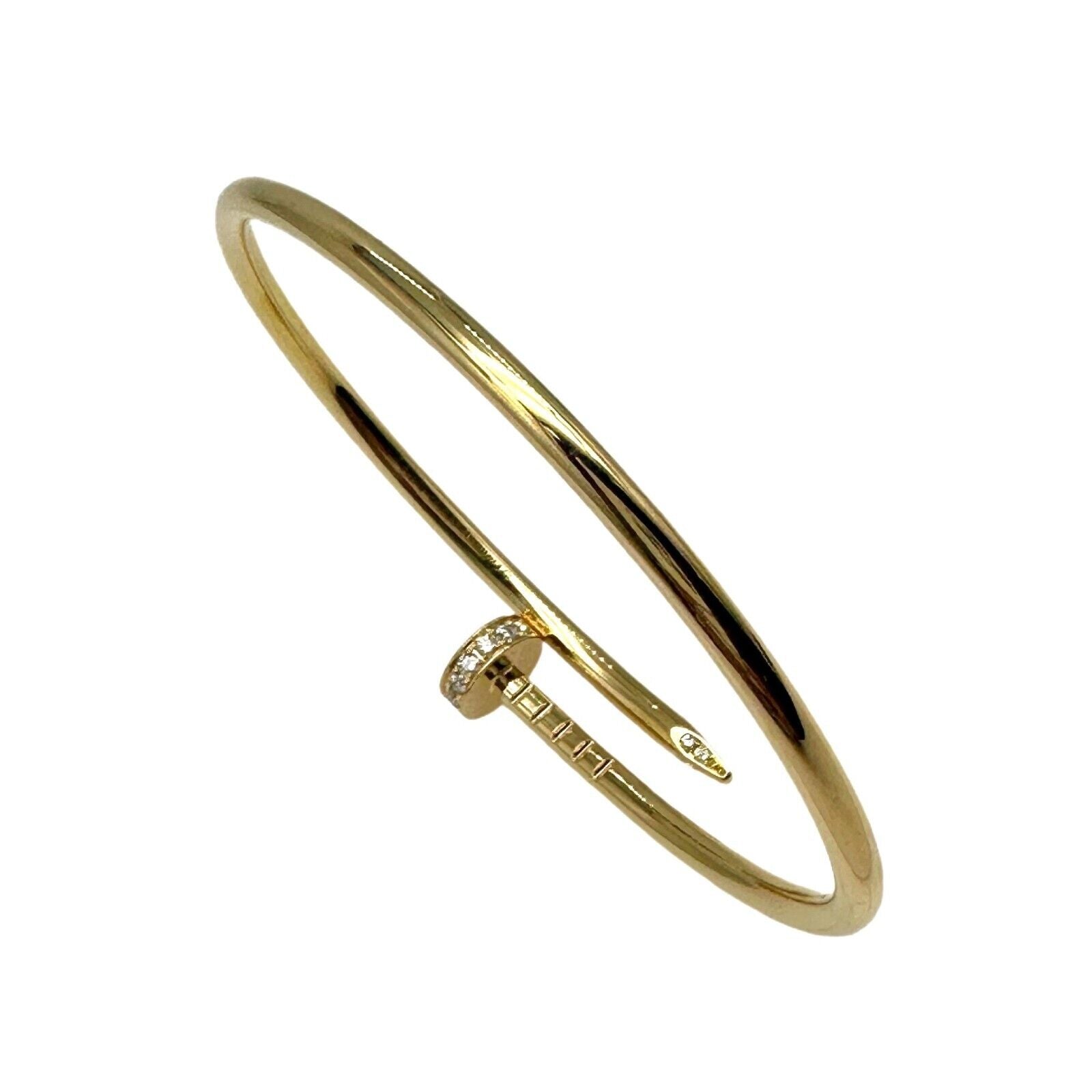 Cartier 18K Yellow Gold Juste Un Clou Small Model Bracelet 19 – THE CLOSET