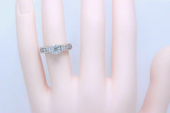 Celebration Round Diamond Engagement Ring 18k White Gold 1.46 cts $8,500 Retail