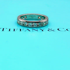 TIFFANY & CO Full Circle Channel Set 1.80 tcw 4 mm Platinum Wedding Band