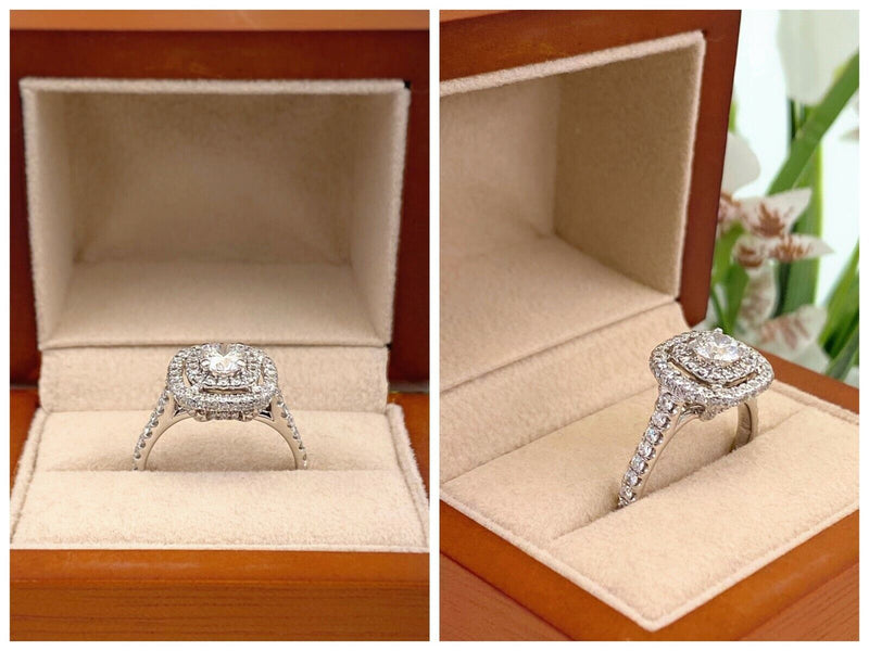 Neil Lane Diamond Engagement Ring Princess 2.00 TCW in 14K White Gold | QD  Jewelry