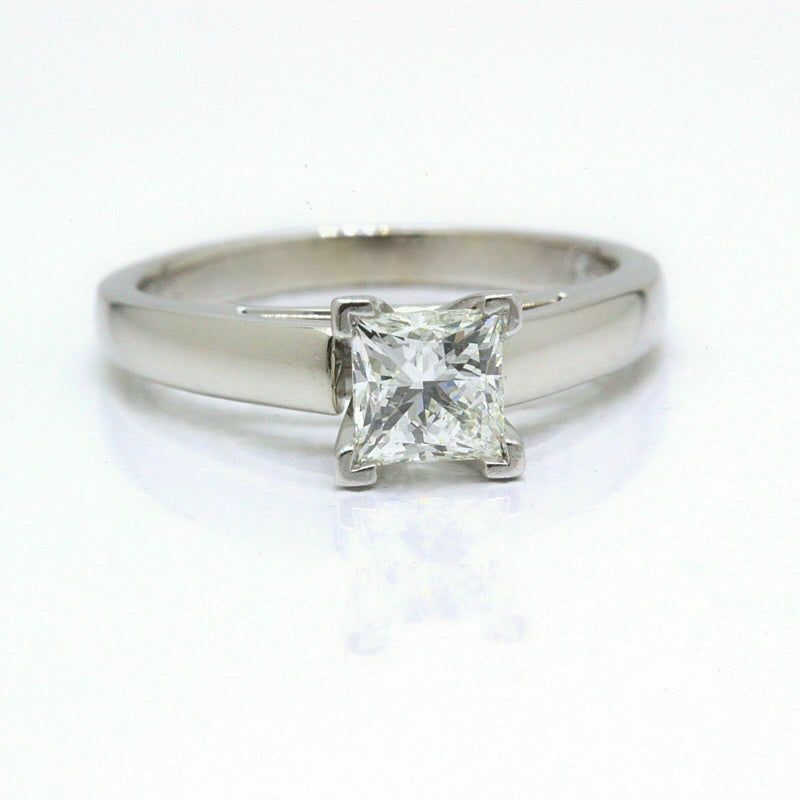 Leo Diamond Engagement Ring Princess 0.75 ct I SI1 14k White Gold $5,300 Retail