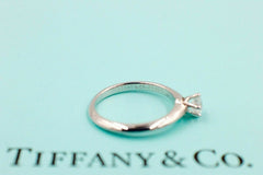 Tiffany & Co Platinum Diamond Engagement Ring Round 0.28 ct D IF $5500 Retail