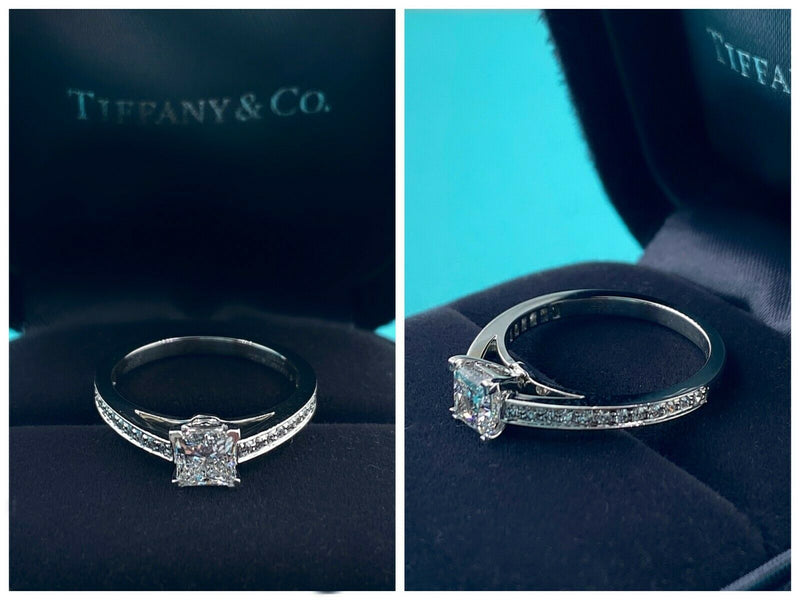 Authentic Tiffany and Co Platinum Diamond Ring G Color VVS1 -  Sweden