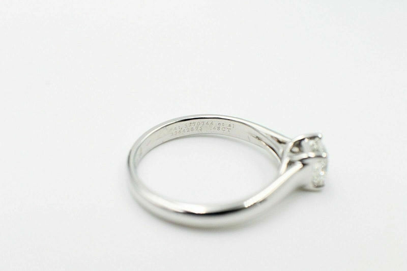 Tiffany & Co Lucida Platinum Diamond Engagement Ring 0.48 CTS I VVS1