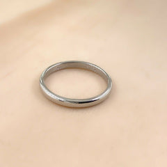 Tiffany & Co Classic 2 MM Wedding Band Ring Platinum