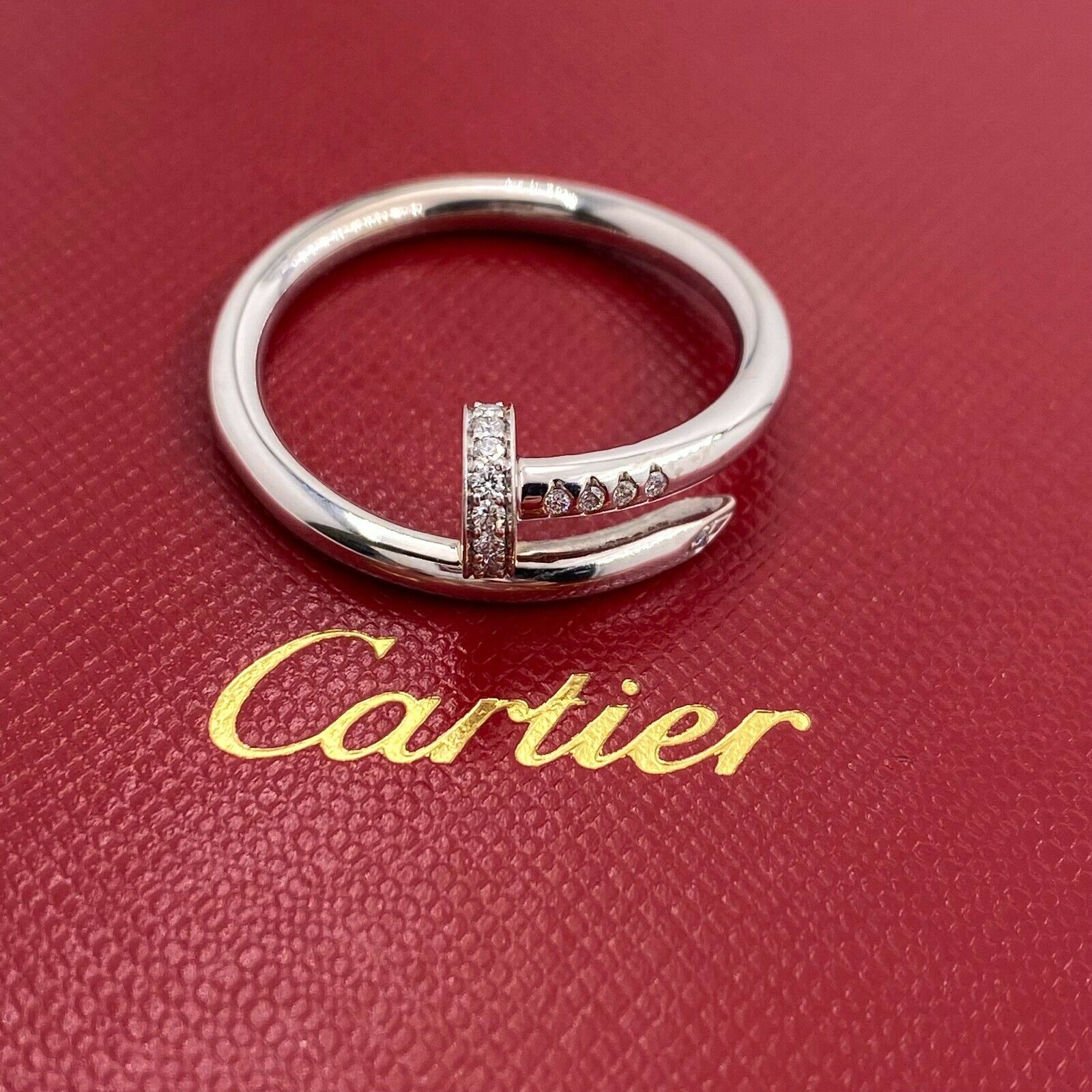 Cartier Juste Un Clou Ring White Gold With After Market Diamonds Coa | Qd  Jewelry
