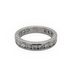 Tiffany & Co. Full Circle 4 MM Diamond Channel Set Eternity Band 1.95 tcw Plat