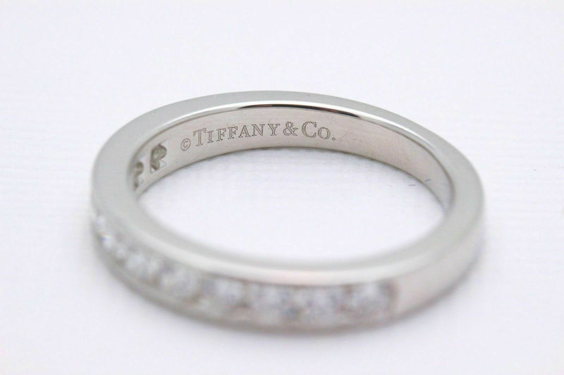 Tiffany & Co Diamond Wedding Band 2.5mm Channel Set in Platinum $2,875 Retail