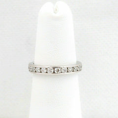 Tiffany & Co Full Circle Round Diamond Wedding Band Ring Platinum 3MM 1.00 tcw