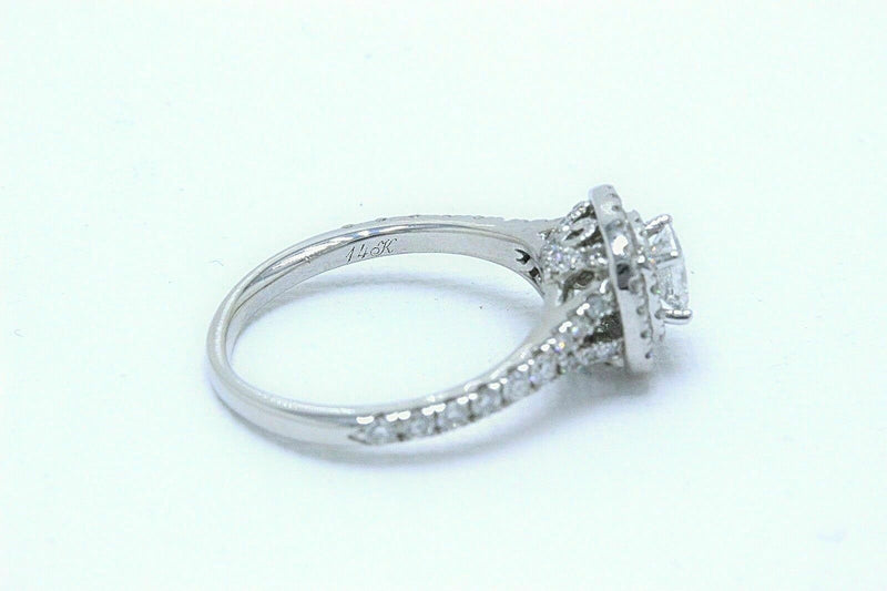 Neil Lane Diamond Engagement Ring Princess 1.00 tcw 14k White Gold $3,300 Retail