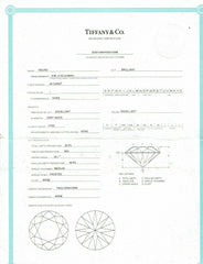 Tiffany & Co Platinum and Diamond Engagement Band Ring 0.25 ct I VVS2