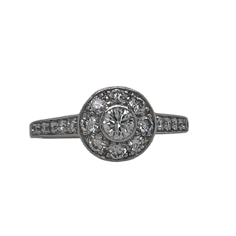Tiffany & Co Circlet Diamond Engagement Ring in Platinum
